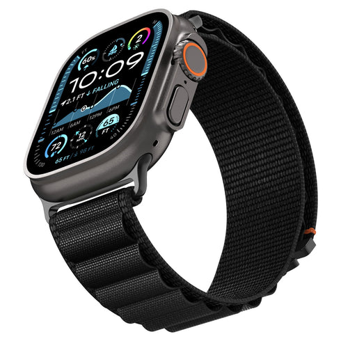 Spigen רצועת שעון WBF1 ל-Apple Watch – תואמת Ultra 3/2/1 (49mm), Series 11/10 (46mm), 9/8/7 (45mm), 6/5/4 (44mm)